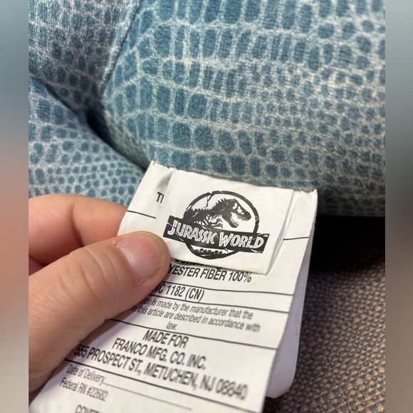 Jurassic World Fallen Kingdom T-Rex Cuddle Pillow Plush Dinosaur Big Time Blue - Picture 4 of 5